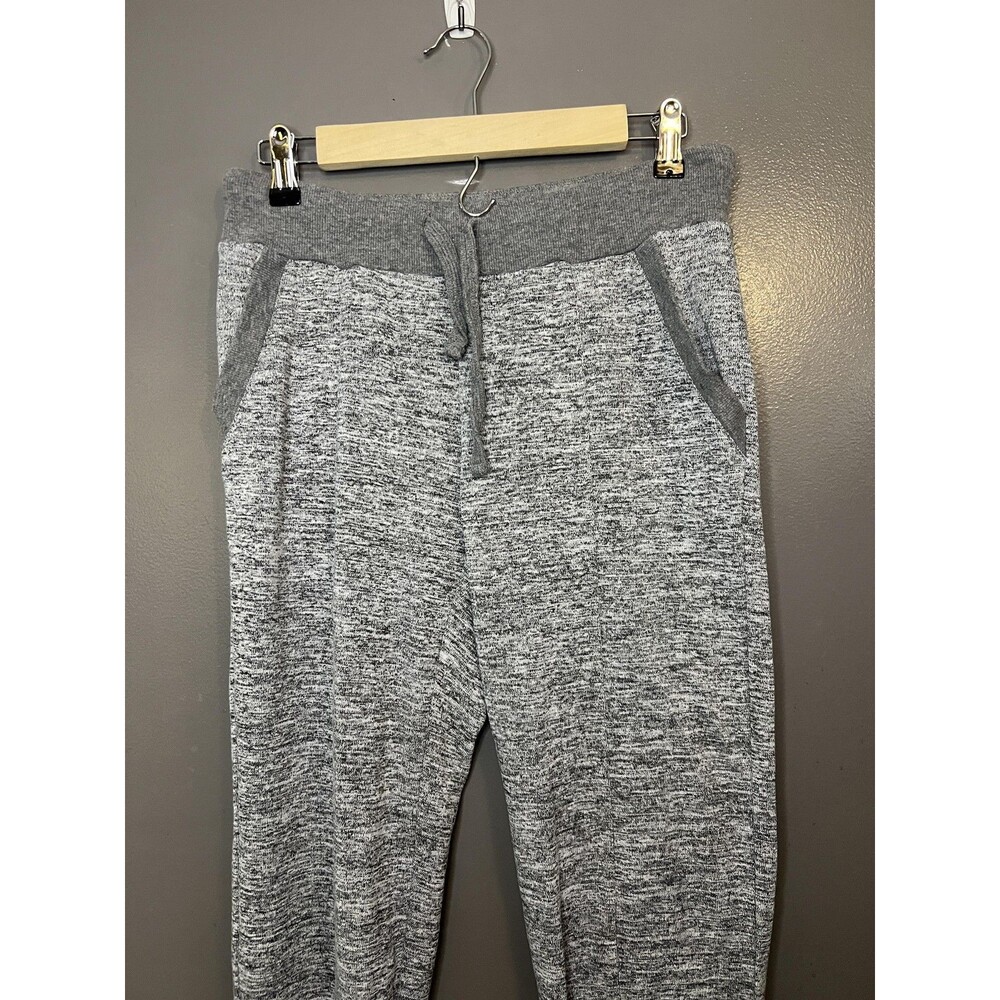 Marc New York Performance Pants Womens Small Gray Knit Jogger Flecked Drawstring